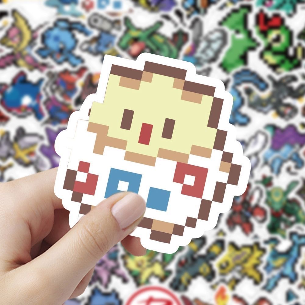 60Pcs Pixel Pokémon Stickers C - đánh giá và giá Tablet Cute Accessories